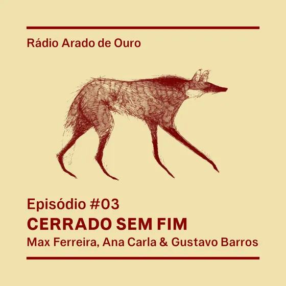 Capa do episódio 03, Cerrado sem fim: lobo-guará desenhado