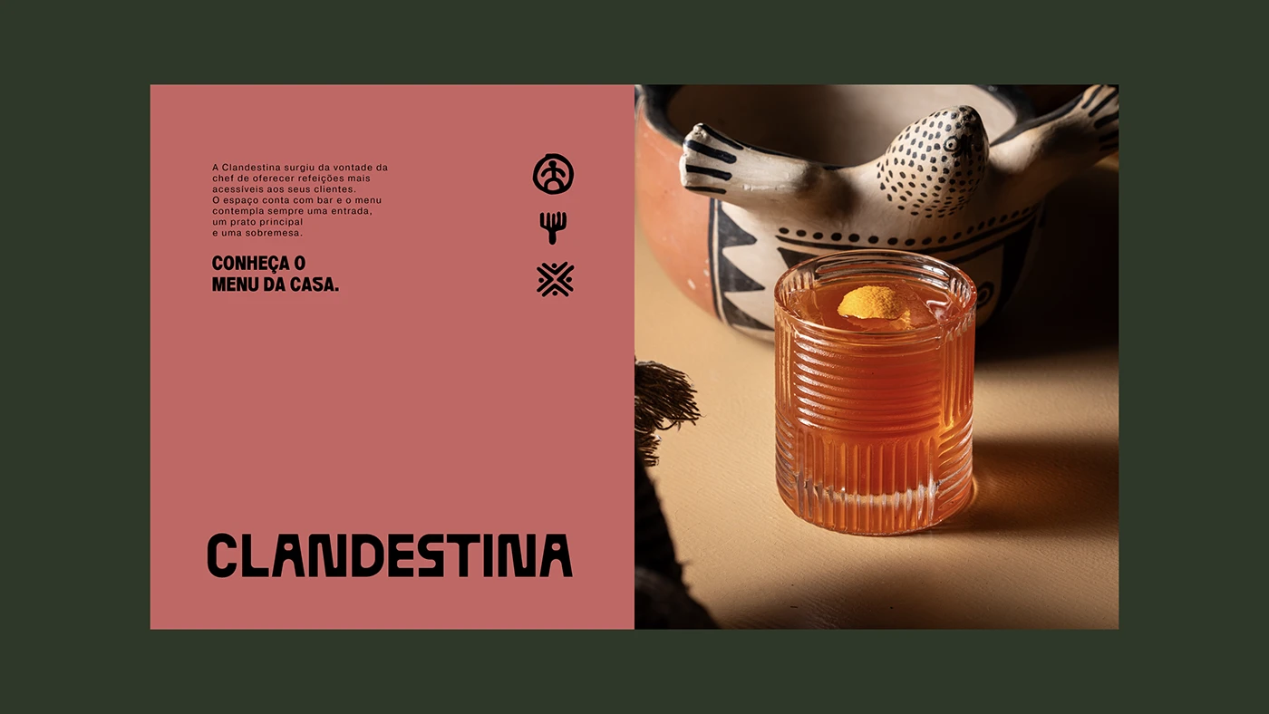 Identidade Restaurante Clandestina — imagem 6 de 17