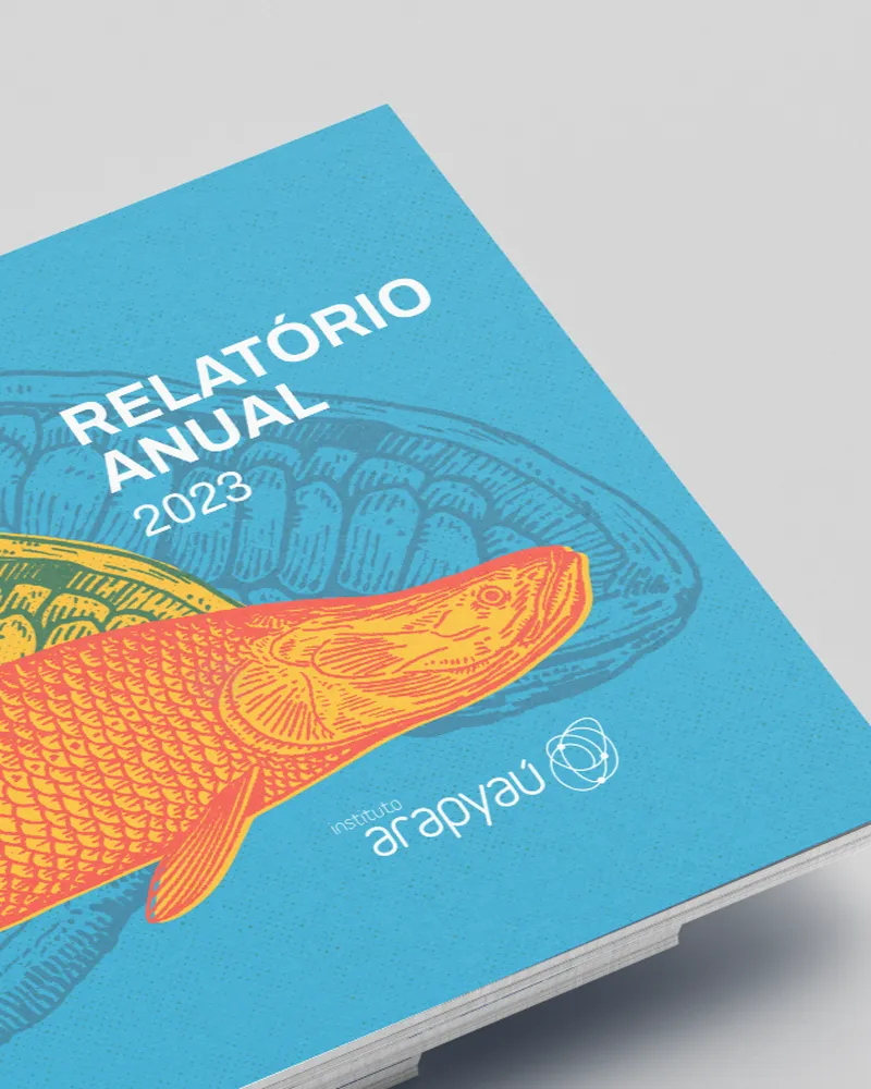 Peixe ilustrado no relatório anual do Instituto Arapyaú